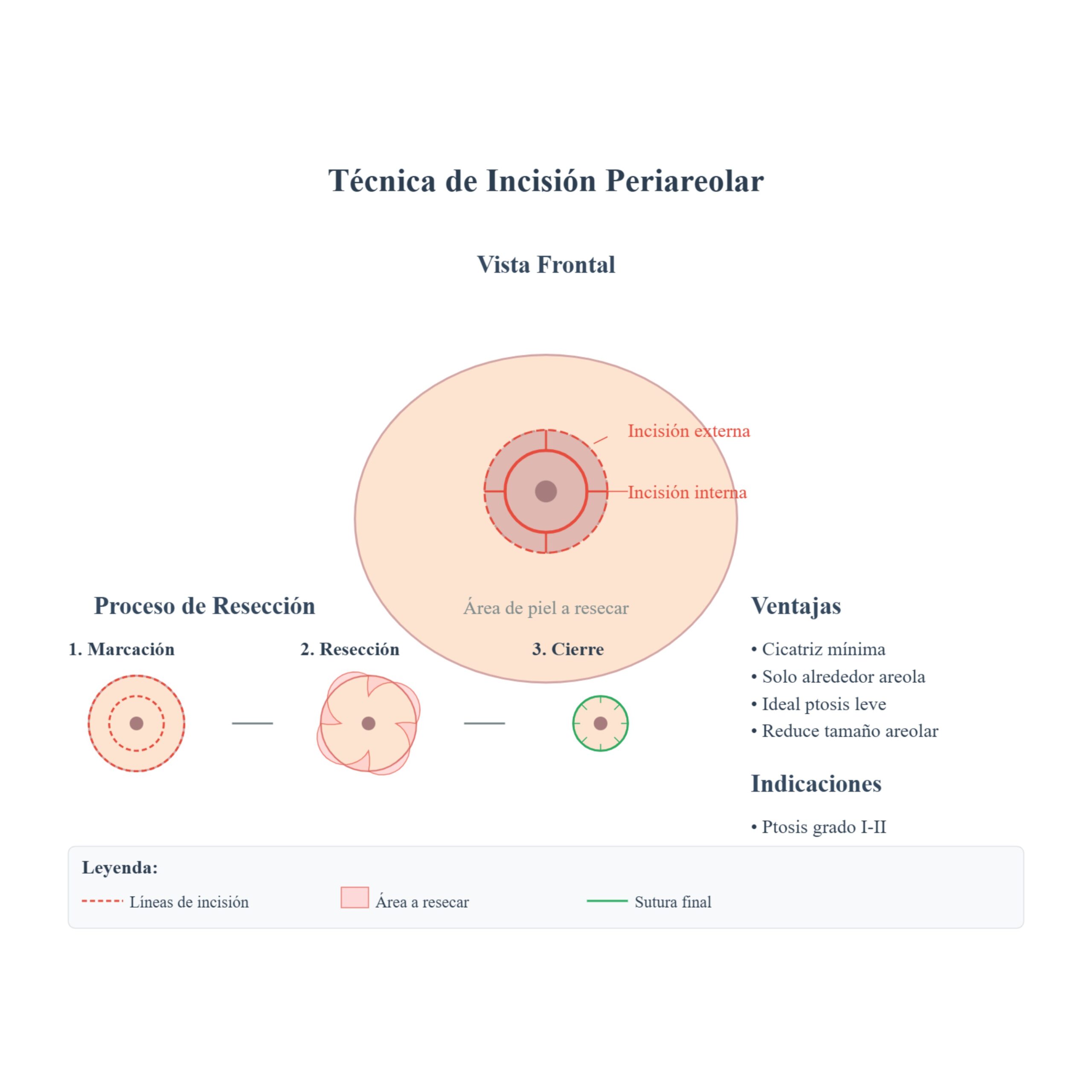 Mastopexia Periareolar (Técnica Donut): La Opción de Mínima Cicatriz para Ptosis Leve